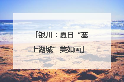 银川：夏日“塞上湖城”美如画