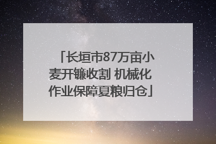 长垣市87万亩小麦开镰收割 机械化作业保障夏粮归仓