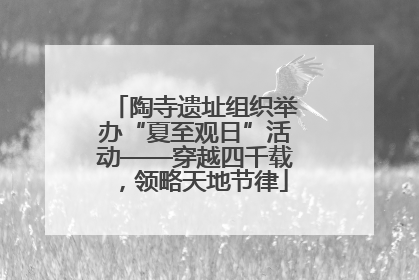 陶寺遗址组织举办“夏至观日”活动——穿越四千载，领略天地节律