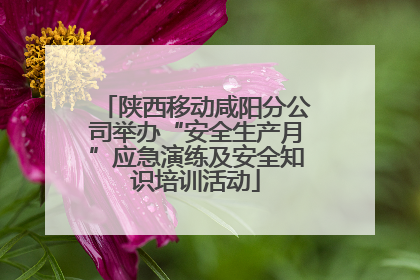 陕西移动咸阳分公司举办“安全生产月”应急演练及安全知识培训活动