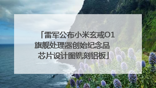 雷军公布小米玄戒O1旗舰处理器创始纪念品 芯片设计图镌刻铝板