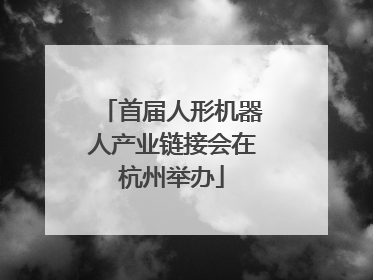 首届人形机器人产业链接会在杭州举办