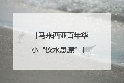 马来西亚百年华小“饮水思源”
