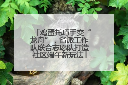 鸡蛋托巧手变“龙舟”，省派工作队联合志愿队打造社区端午新玩法