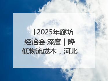 2025年廊坊经洽会·深度｜降低物流成本，河北物流集团找到一把“金钥匙”