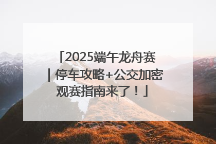 2025端午龙舟赛｜停车攻略+公交加密 观赛指南来了！