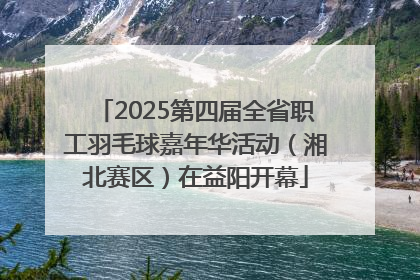 2025第四届全省职工羽毛球嘉年华活动（湘北赛区）在益阳开幕