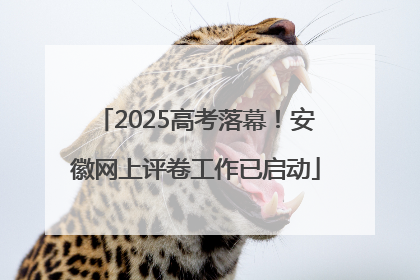 2025高考落幕！安徽网上评卷工作已启动
