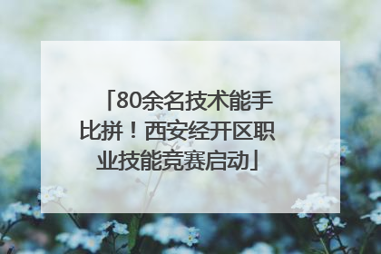 80余名技术能手比拼！西安经开区职业技能竞赛启动