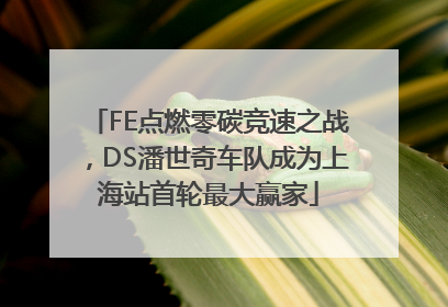 FE点燃零碳竞速之战，DS潘世奇车队成为上海站首轮最大赢家