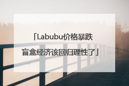 Labubu价格暴跌 盲盒经济该回归理性了